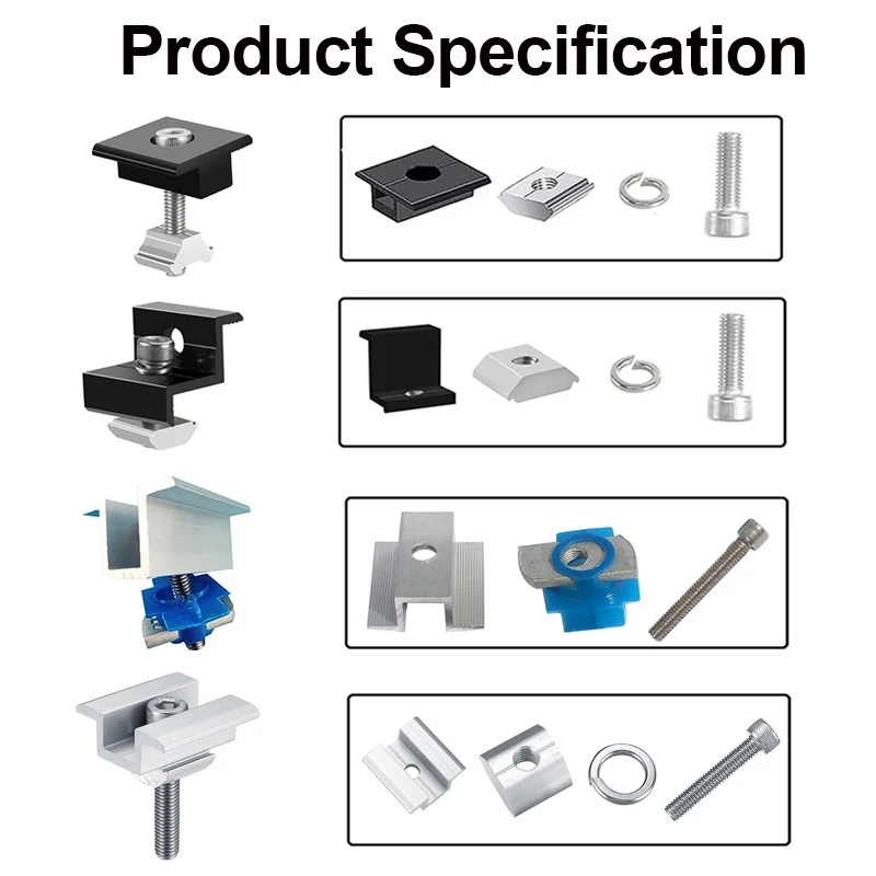 Solar Panel Clamps Sets Solar Panel Clamps Sets